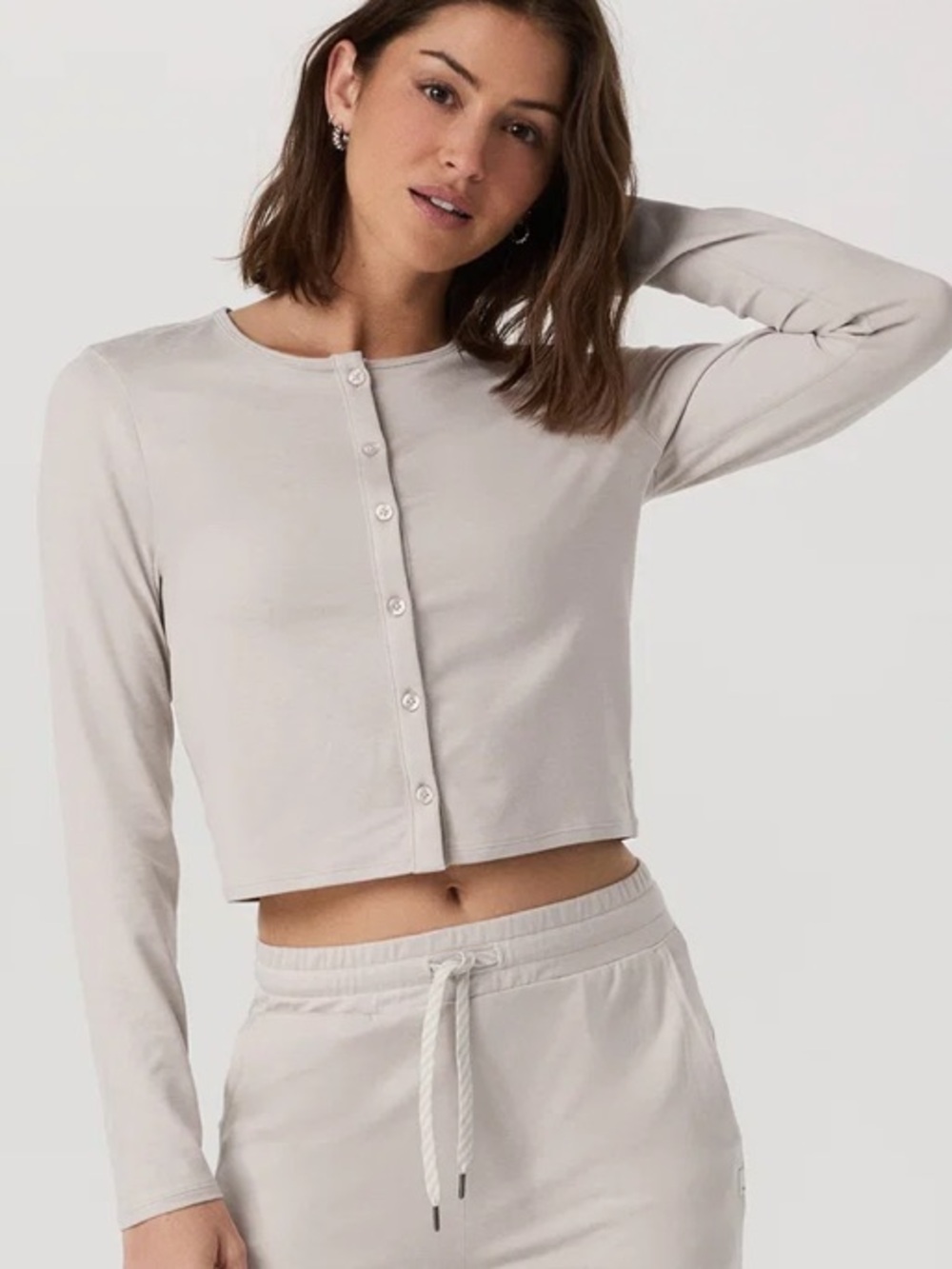 Vuori cardigan in Light Taupe